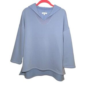 Habitat Cozy Oversized Sweatshirt Lavender Slouchy Roll Neck Small Soft Cotton